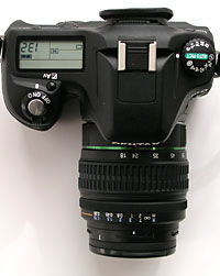 top view of Pentax