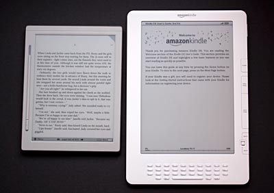 IREX DR800 and Kindle DX