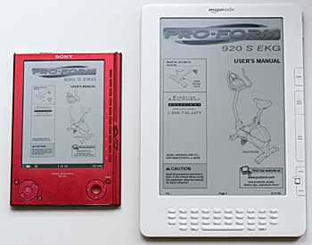 Kindle DX and Sony Reader