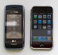 LG Voyager and iPhone