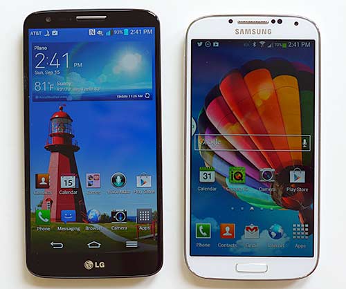 LG G2 and Samsung Galaxy S4