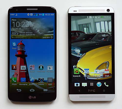 LG G2 and HTC One