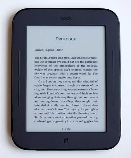 nook simple touch google reader