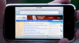 iPhone web browser