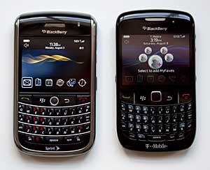 BlackBerry Curve 8520 and BlackBerry Tour