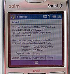 palm treo 700 software
